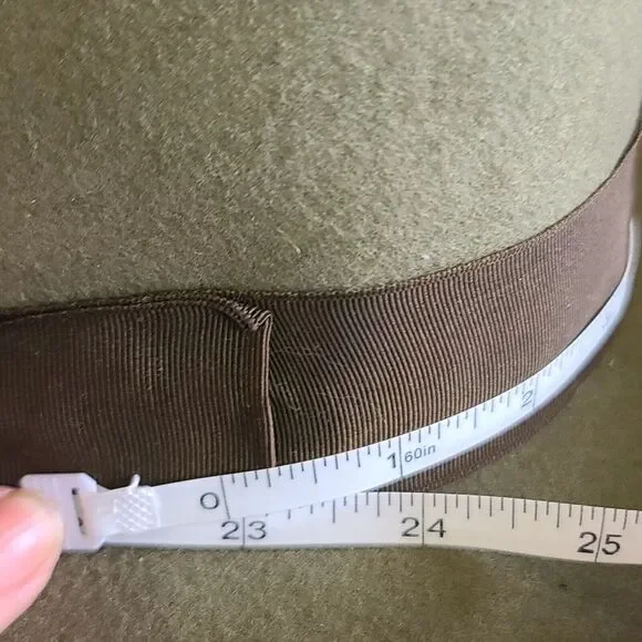 Vintage 40's Tonak Green Felt Hat Czech Republic 1799 - Picture 14 of 15